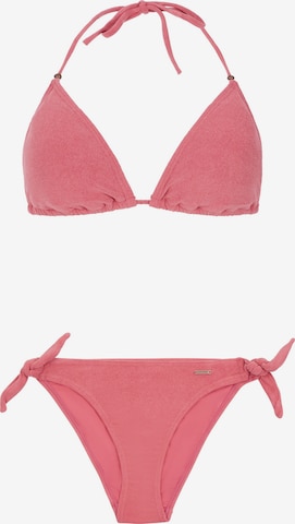 PROTEST Triangel Bikini 'PRTTWISTY' in Roze: voorkant