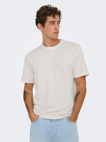 Only & Sons Shirt 'ONSKIAN' in Wit: voorkant