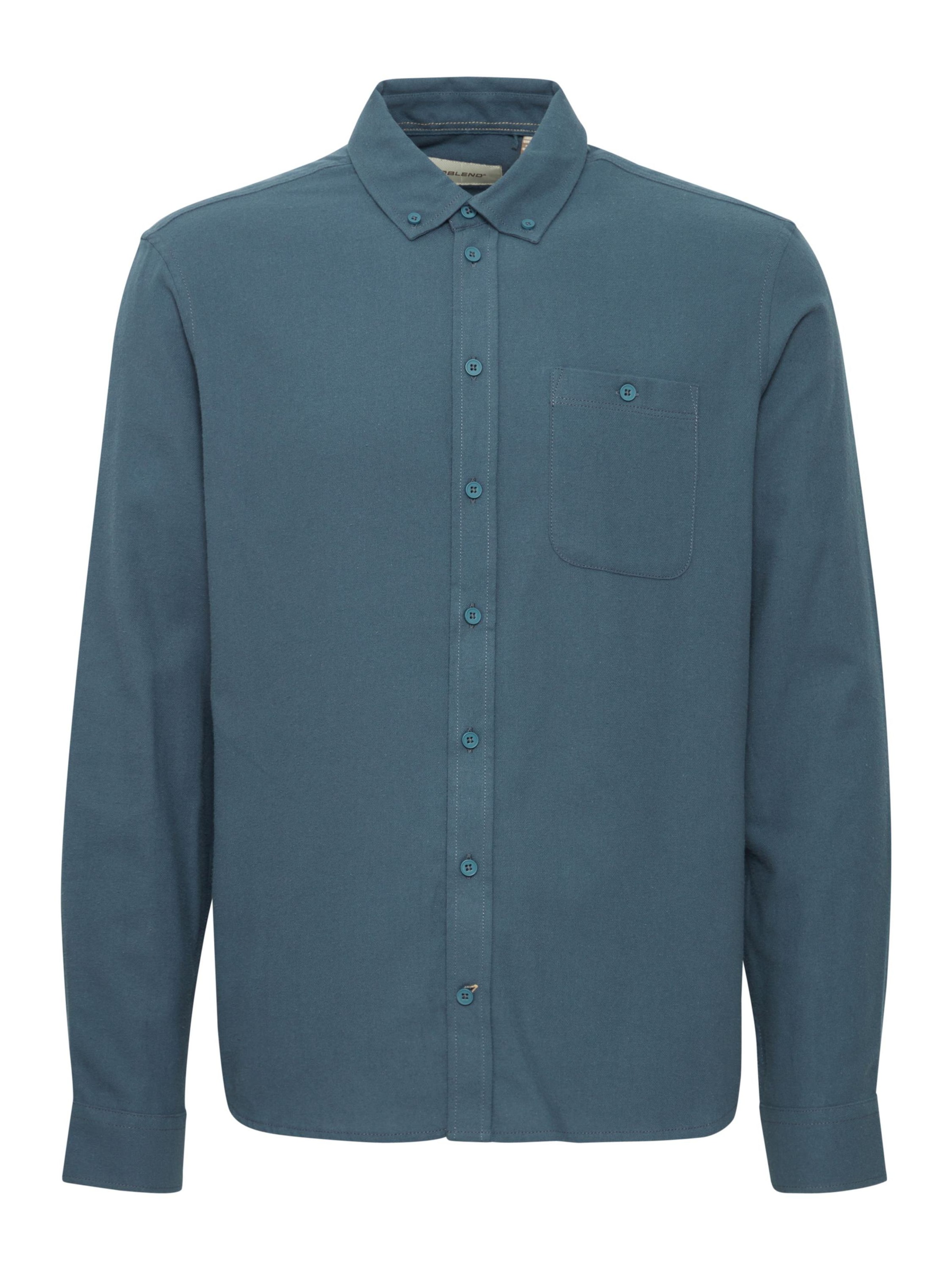 BLEND Regular fit Button Up Shirt in Blue: front