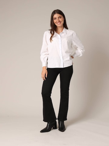 Chemisier 'Claryne' Deeluxe en blanc