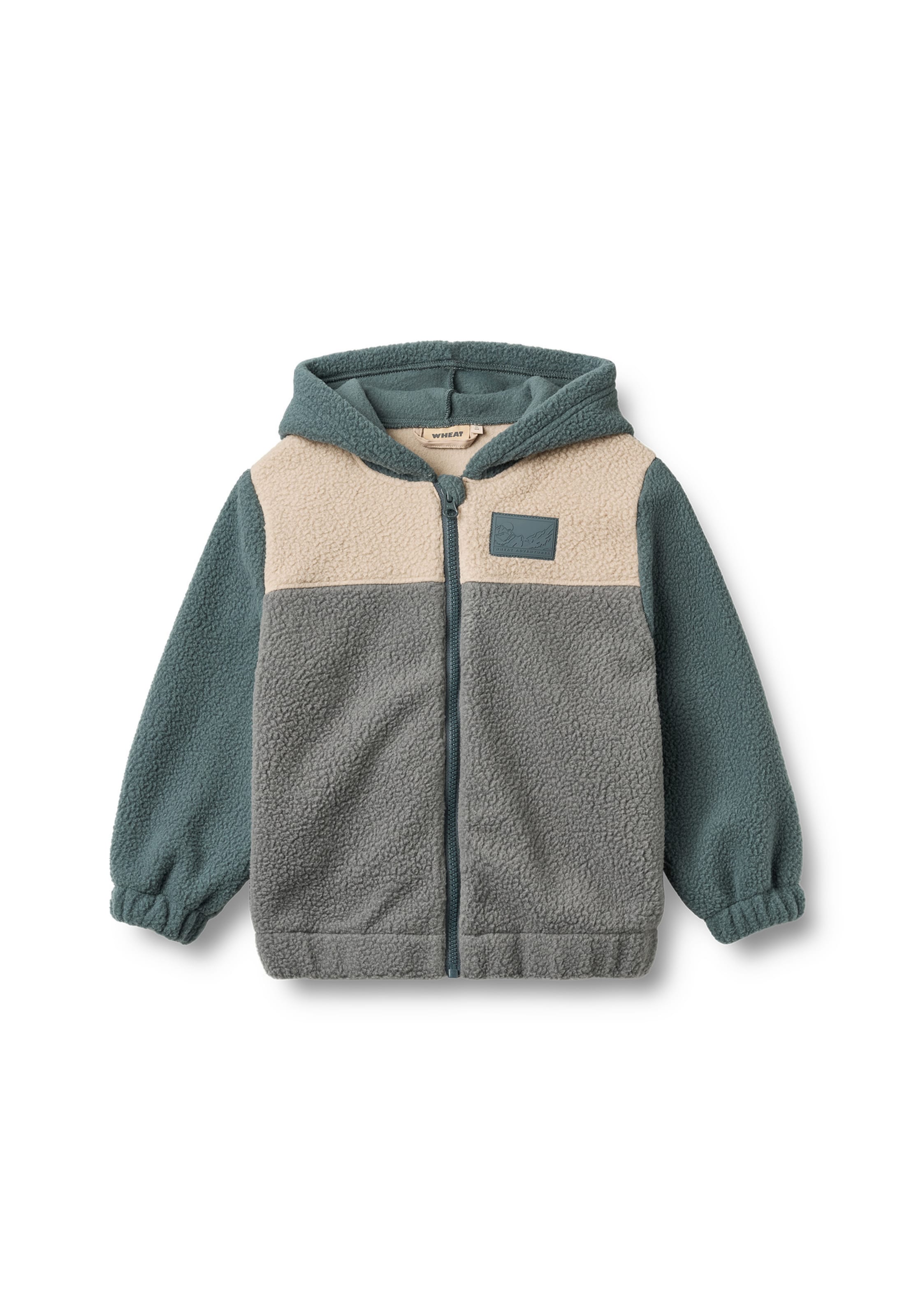 Veste en polaire 'Adrian' WHEAT en beige : devant