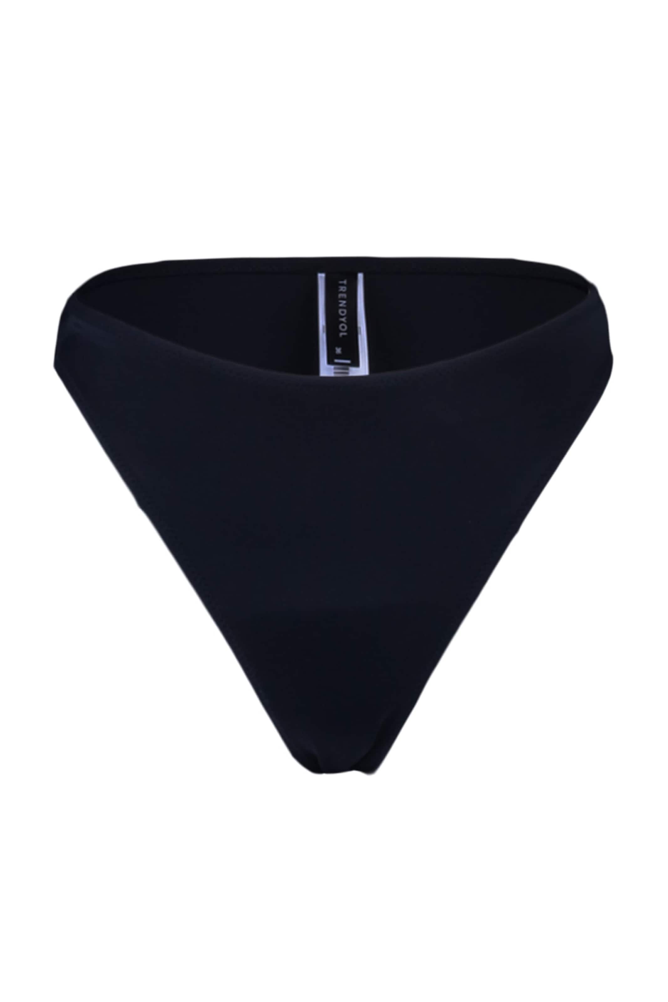 Trendyol Bikini hlačke 'TBESS23BA00119' | črna barva: sprednja stran