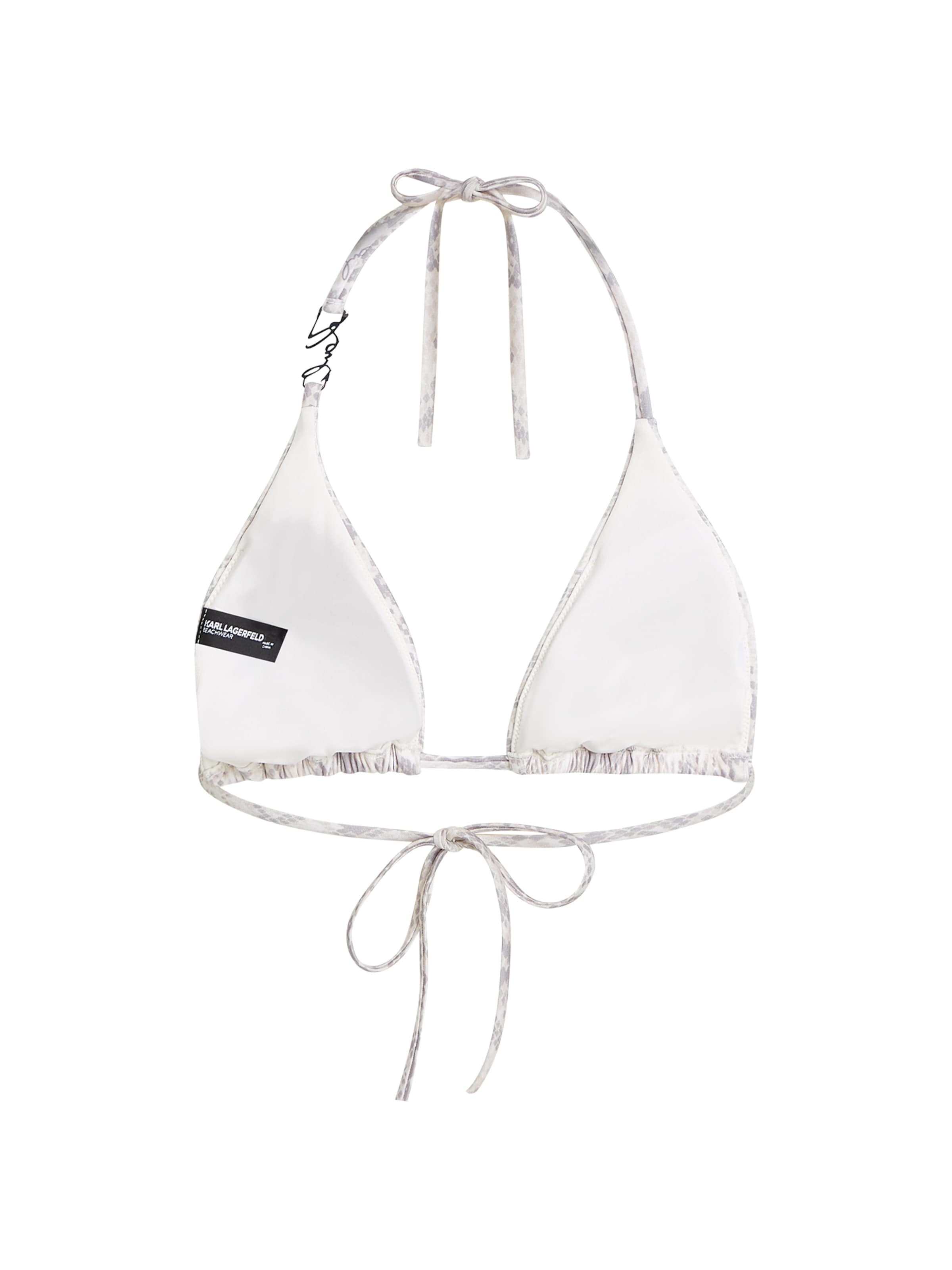 Karl Lagerfeld Kolmio Bikinitoppi ' Triangel-Bikini-Oberteil ' värissä harmaa
