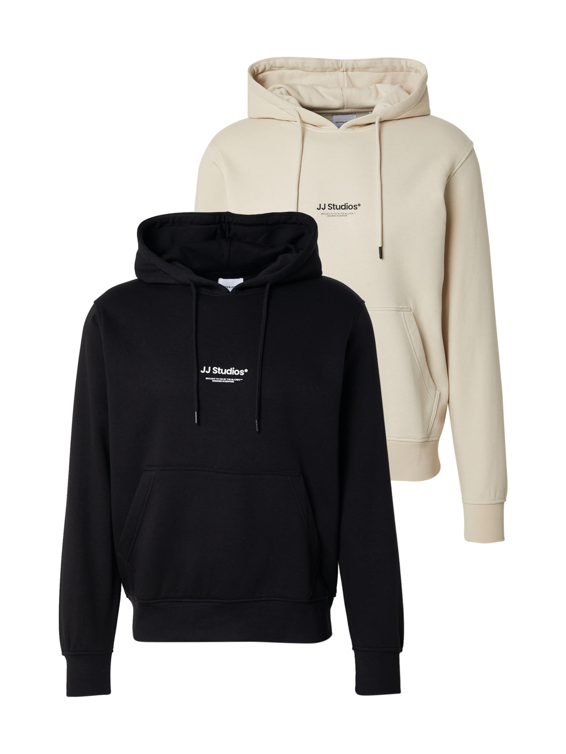 Sweat-shirt 'JJESOHO' JACK & JONES en beige : devant