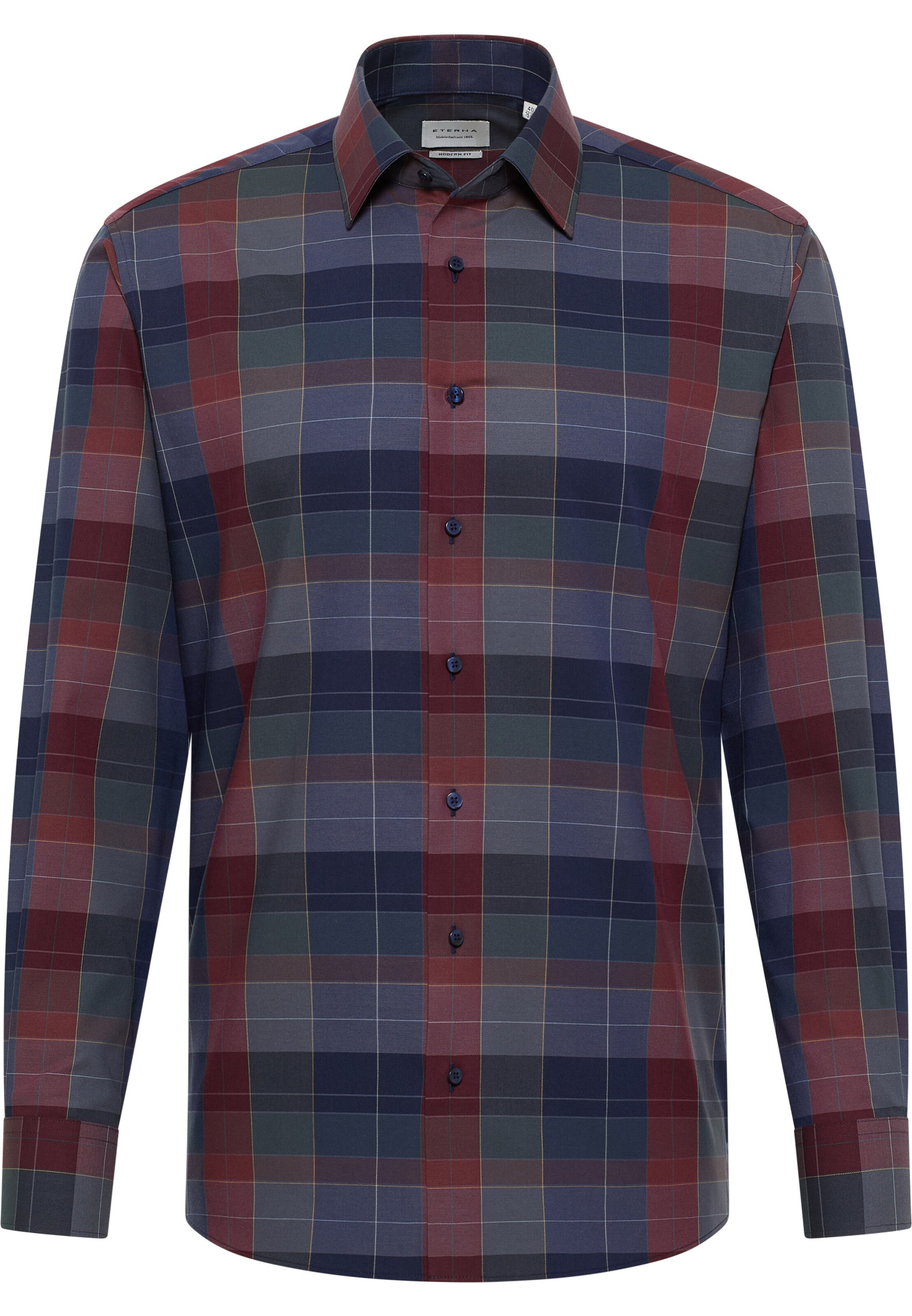 ETERNA Regular Fit Businesshemd in Blau: Vorderseite