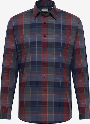 ETERNA Regular fit Zakelijk overhemd in Blauw: voorkant