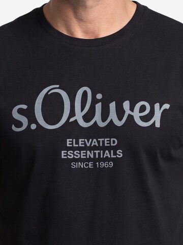 s.Oliver Shirt 'Basic'‌ in Schwarz