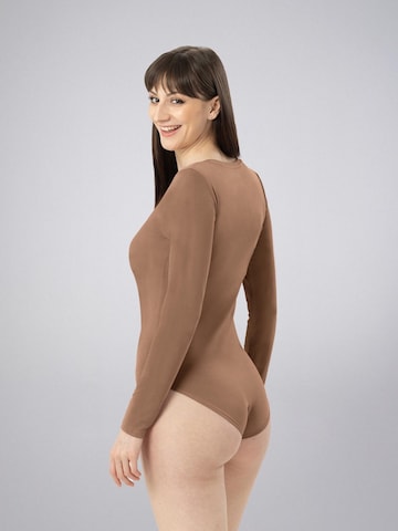 LEAFLETIC - Body deportivo 'Leafletic Women’s Bodysuit' en marrón