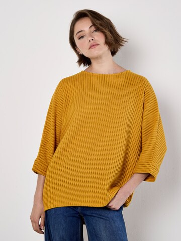 Apricot Pullover in Gelb: Vorderseite