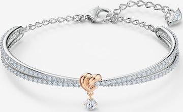 Swarovski Karkötő 'Lifelong Heart' - ezüst: elől