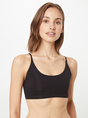 PUMA Bustier Sport bh 'EXHALE' in Zwart: voorkant