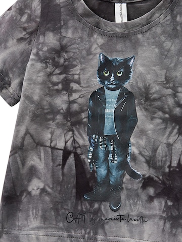 Cat e Lolette Majica 'Rocker Cat' | siva barva