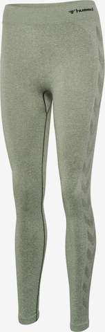 Hummel Skinny Workout Pants 'CI' in Green