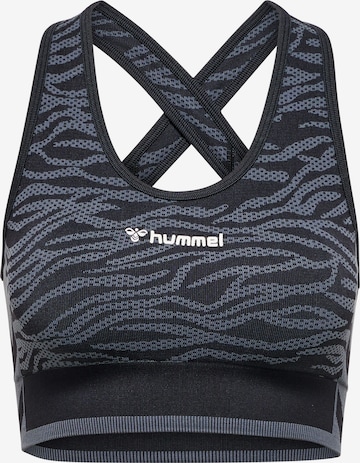 Hummel Sports Bra 'MT Saga' in Grey: front