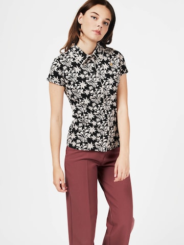 Camicia da donna 'Like A Ship' di 4funkyflavours in nero: frontale