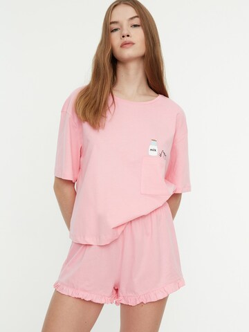 Shorty Trendyol en rose : devant