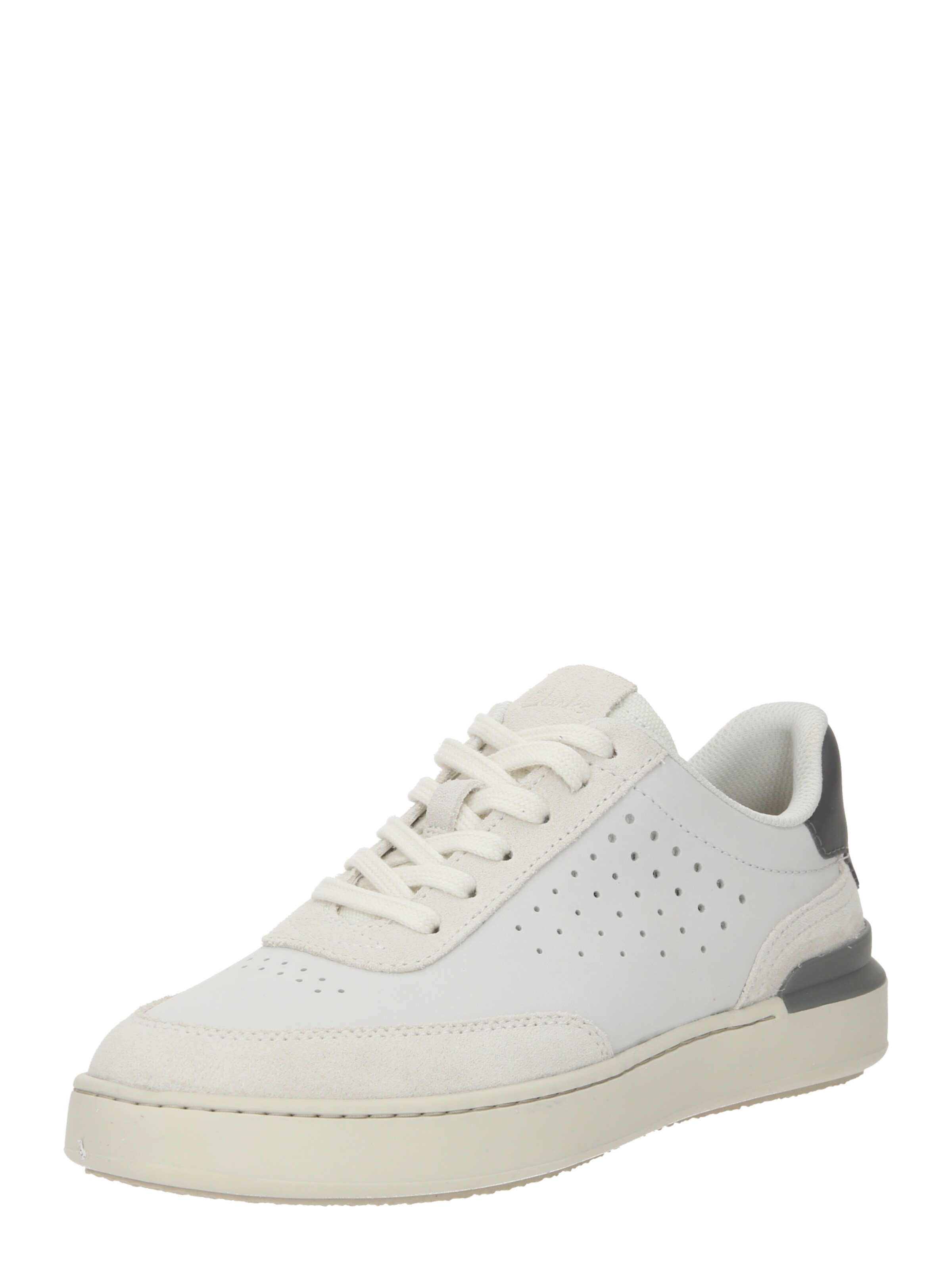 Baskets basses 'Courtlite Run' CLARKS en blanc : devant