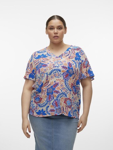 Vero Moda Curve Bluse 'MENNY' i blandingsfarvet: forside