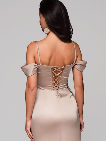 Ombre Evening dress in Beige