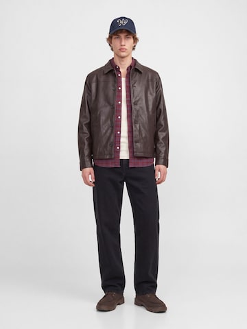 JACK & JONES Regular Fit Hemd 'Stanley' in Rot