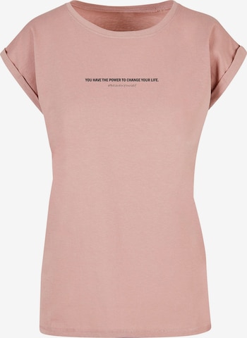 Merchcode T-Shirt 'WD - Believe In Yourself' in Pink: predná strana