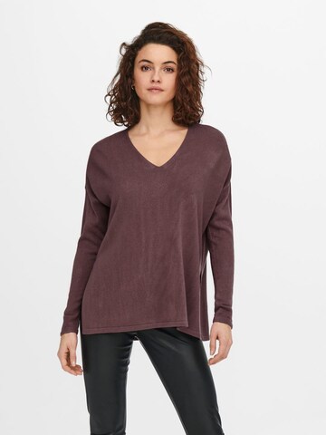 Pull-over 'Amalia' ONLY en marron