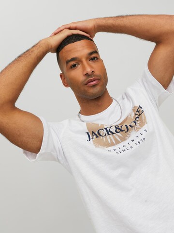 JACK & JONES T-Shirt 'Crayon' in Weiß