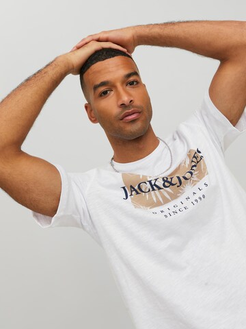 JACK & JONES - Camiseta 'Crayon' en blanco