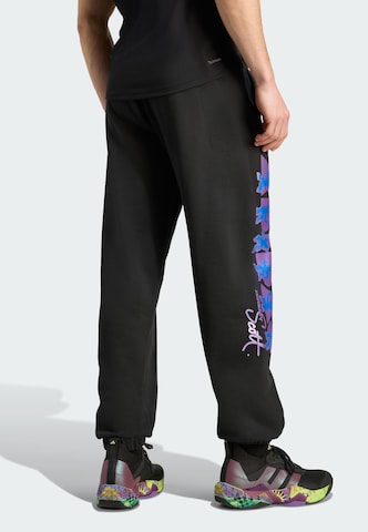 melns ADIDAS PERFORMANCE Pakapēniski sašaurināts piegriezums Sporta bikses 'Adidas x Jeremy Scott'