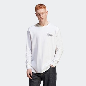 ADIDAS ORIGINALS Shirt 'Hack The Elite Graphic ' in Wit: voorkant