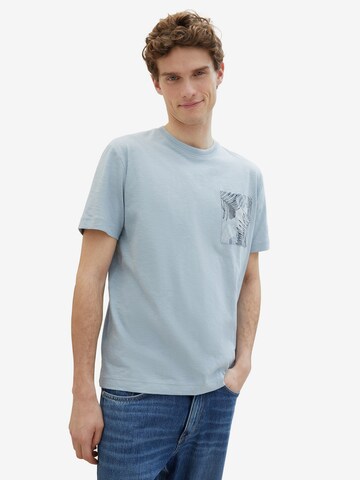 T-Shirt TOM TAILOR en bleu : devant