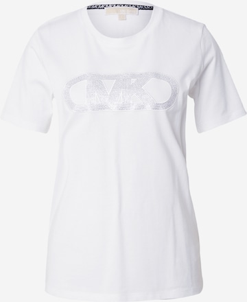 MICHAEL Michael Kors Shirt 'RHINESTON' in Wit: voorkant