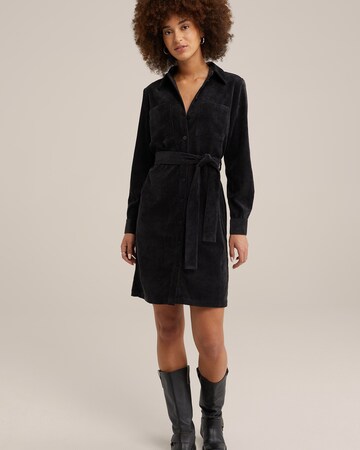 Abito camicia di WE Fashion in nero: frontale