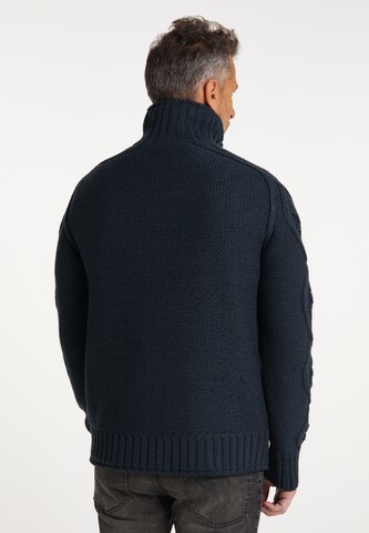 DreiMaster Vintage Gebreid vest in Blauw
