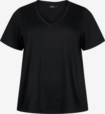 T-shirt 'Brea' Zizzi en noir : devant