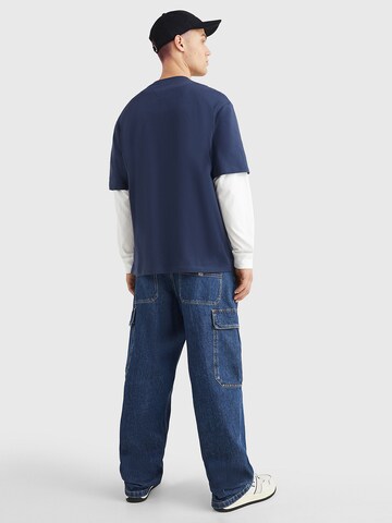 zils Tommy Jeans T-Krekls 'Tartan'