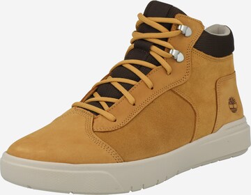 Baskets hautes 'Seneca Bay' TIMBERLAND en marron : devant