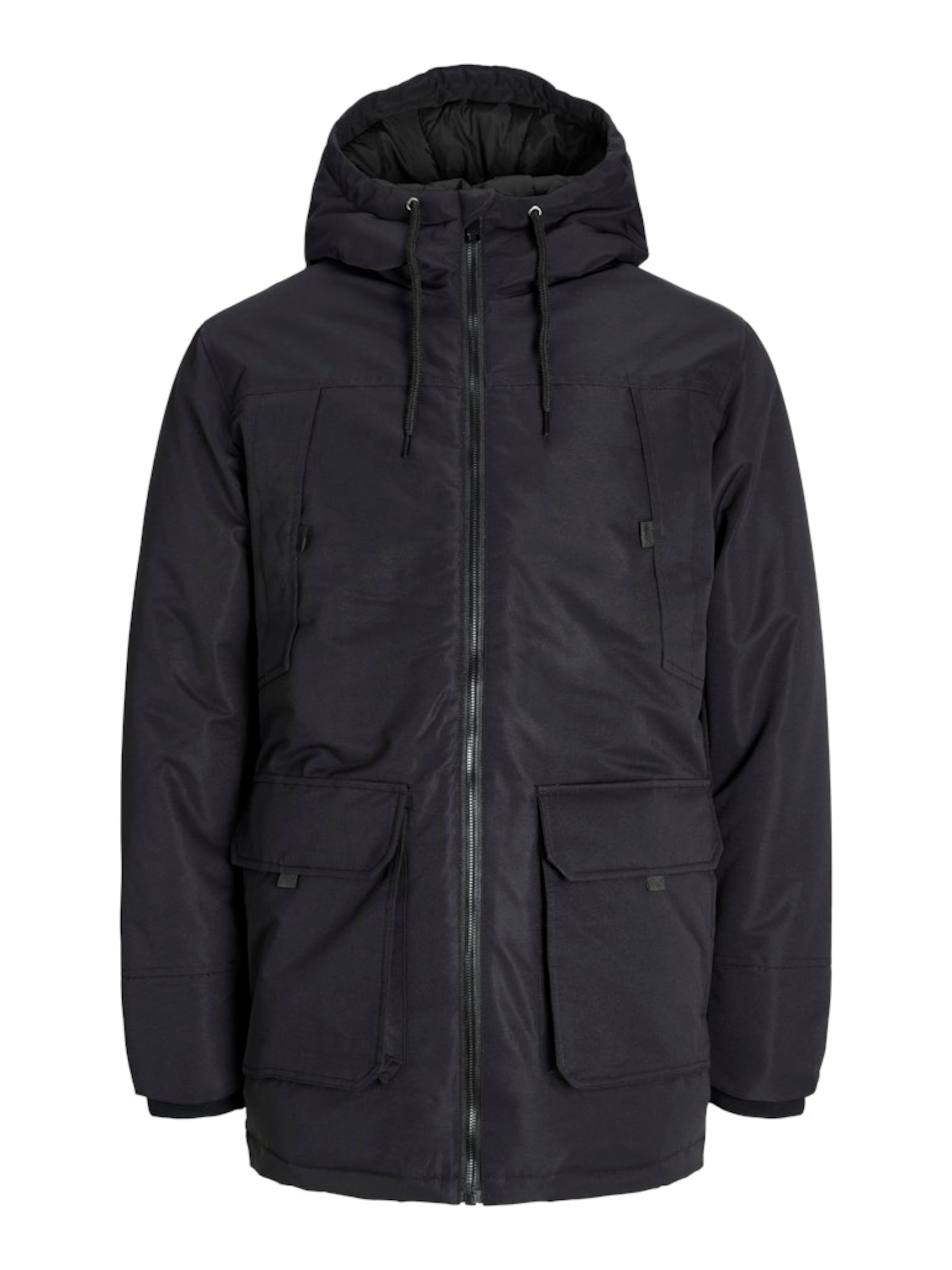 JACK & JONES Zimska jakna 'JJConstruct' | črna barva: sprednja stran