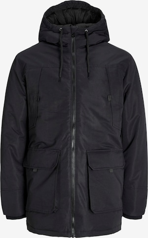 JACK & JONES Parka 'JJConstruct' in Schwarz: Vorderseite