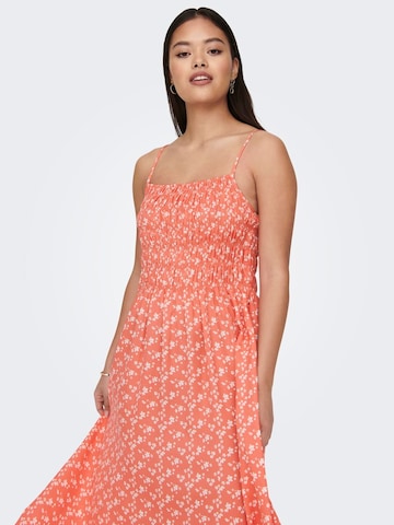 JDY Summer Dress 'Serena' in Orange
