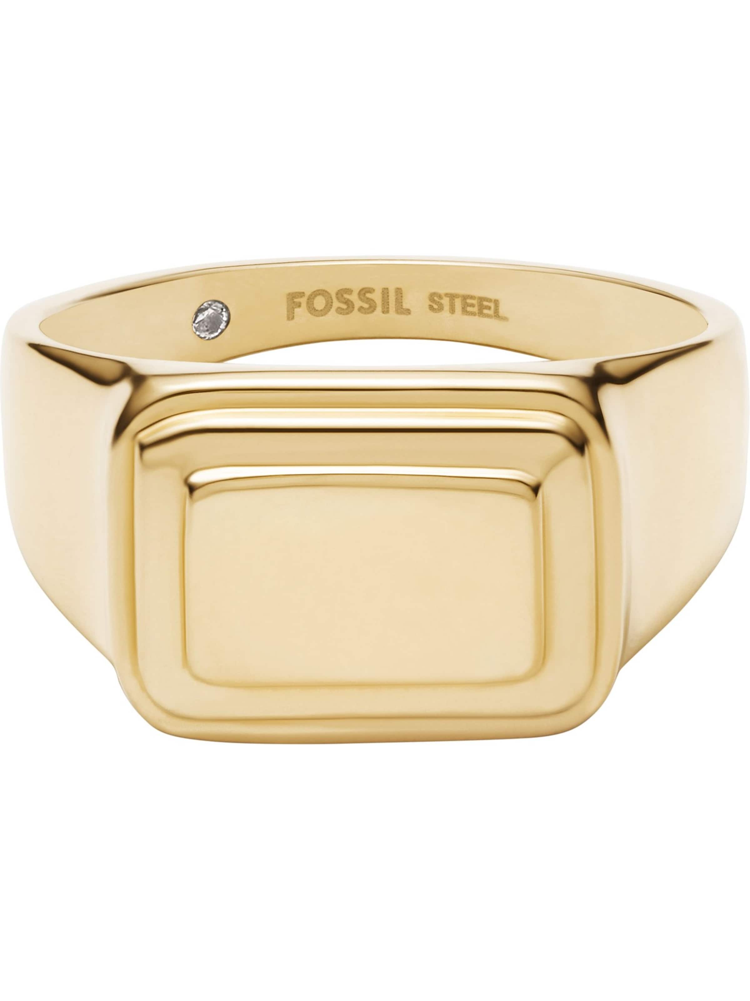 FOSSIL Ring in Gold: front