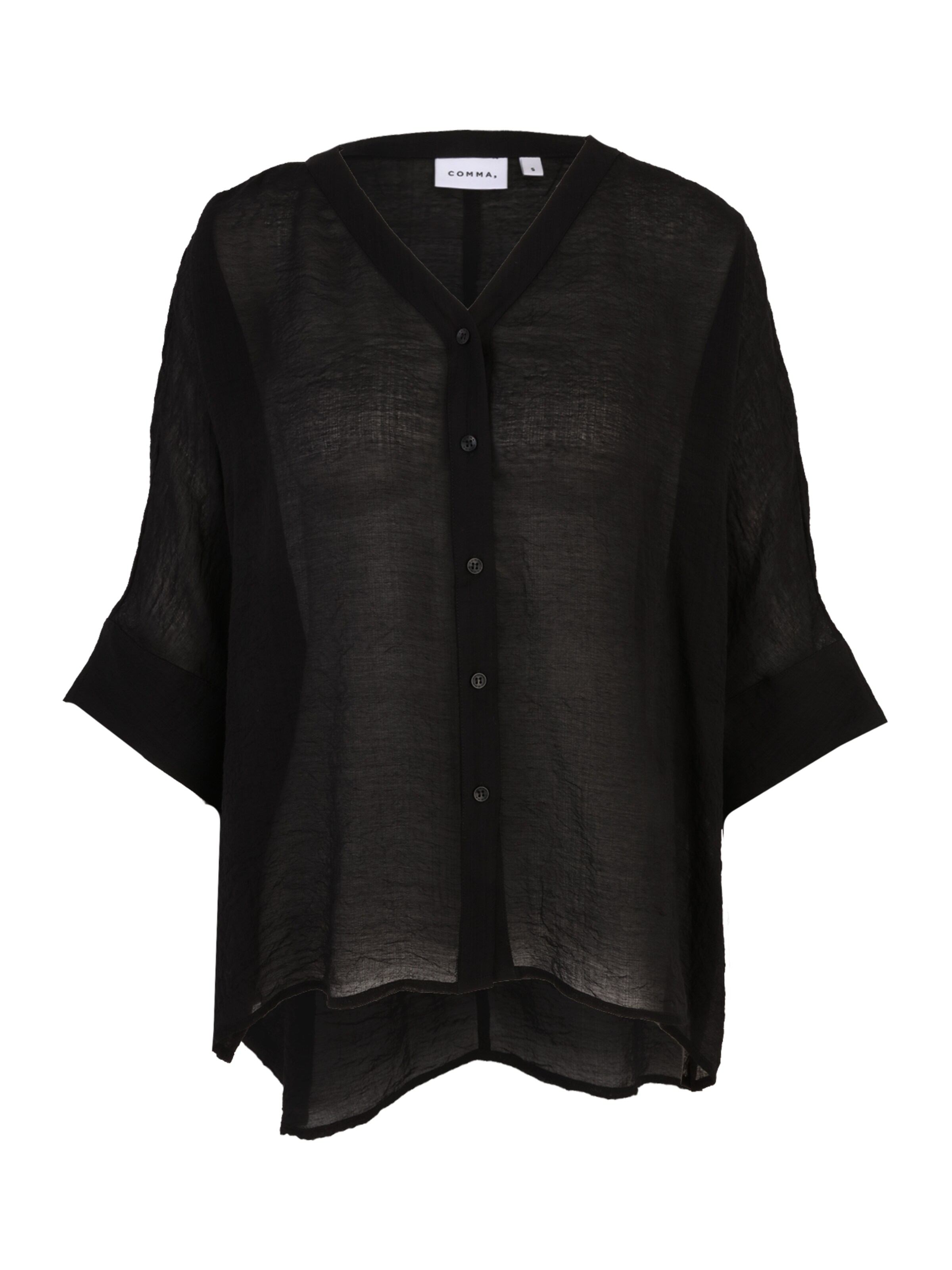 Chemisier COMMA en noir : devant