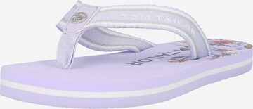 TOM TAILOR T-Bar Sandals in Purple: front