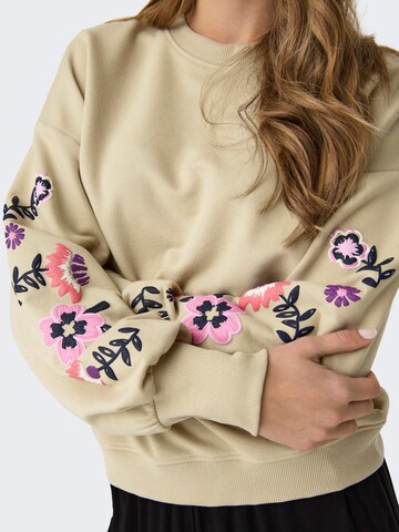 Sweat-shirt 'BROOKE' ONLY en beige