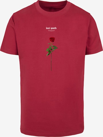 Mister Tee T-Shirt 'Lost Youth Rose' in Rot: Vorderseite