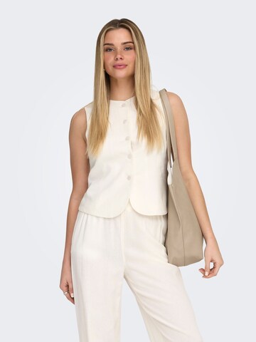 Gilet de costume 'ONLGoa' ONLY en blanc : devant
