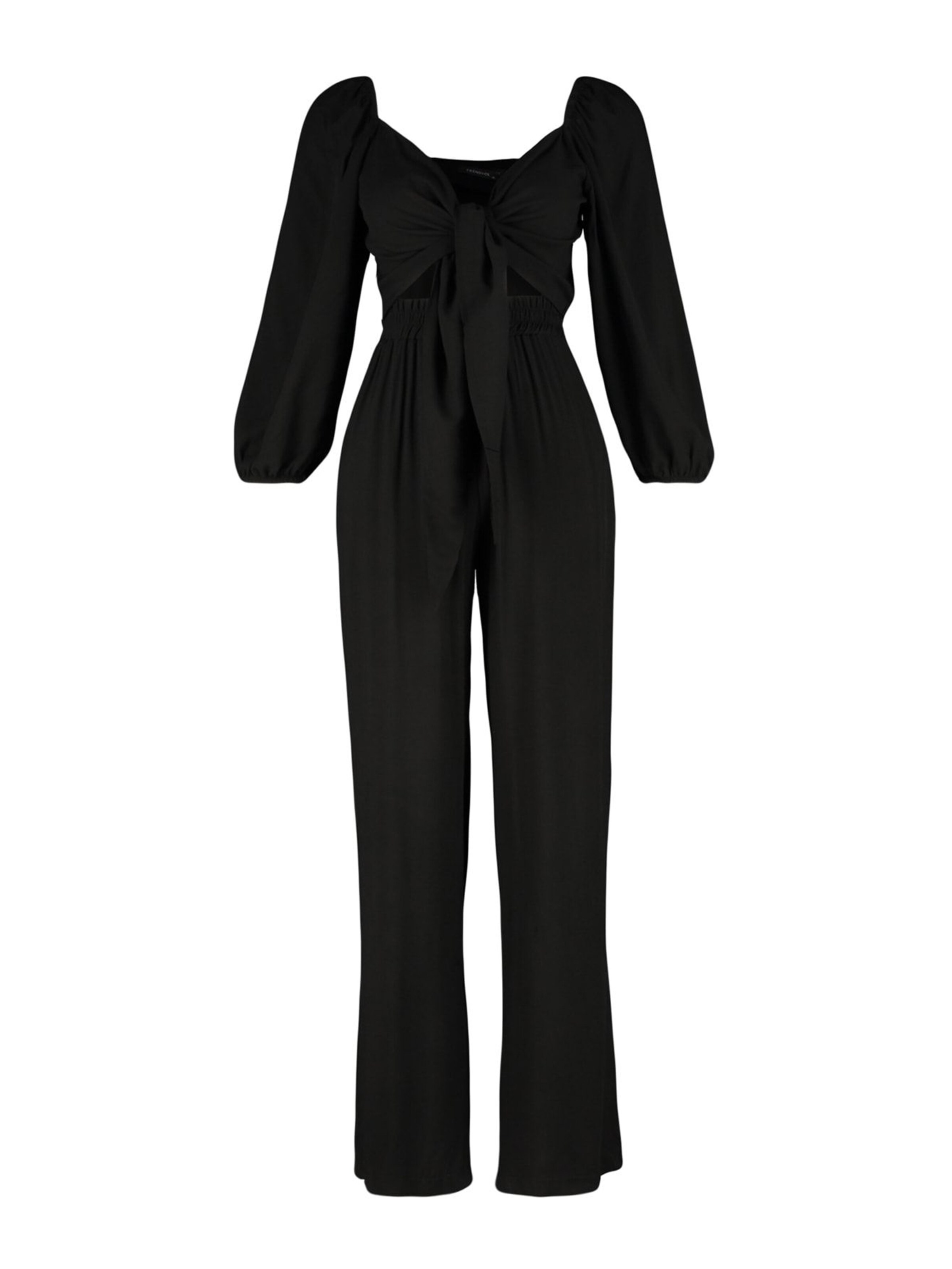 Pantalons de tailleur Trendyol en noir : devant