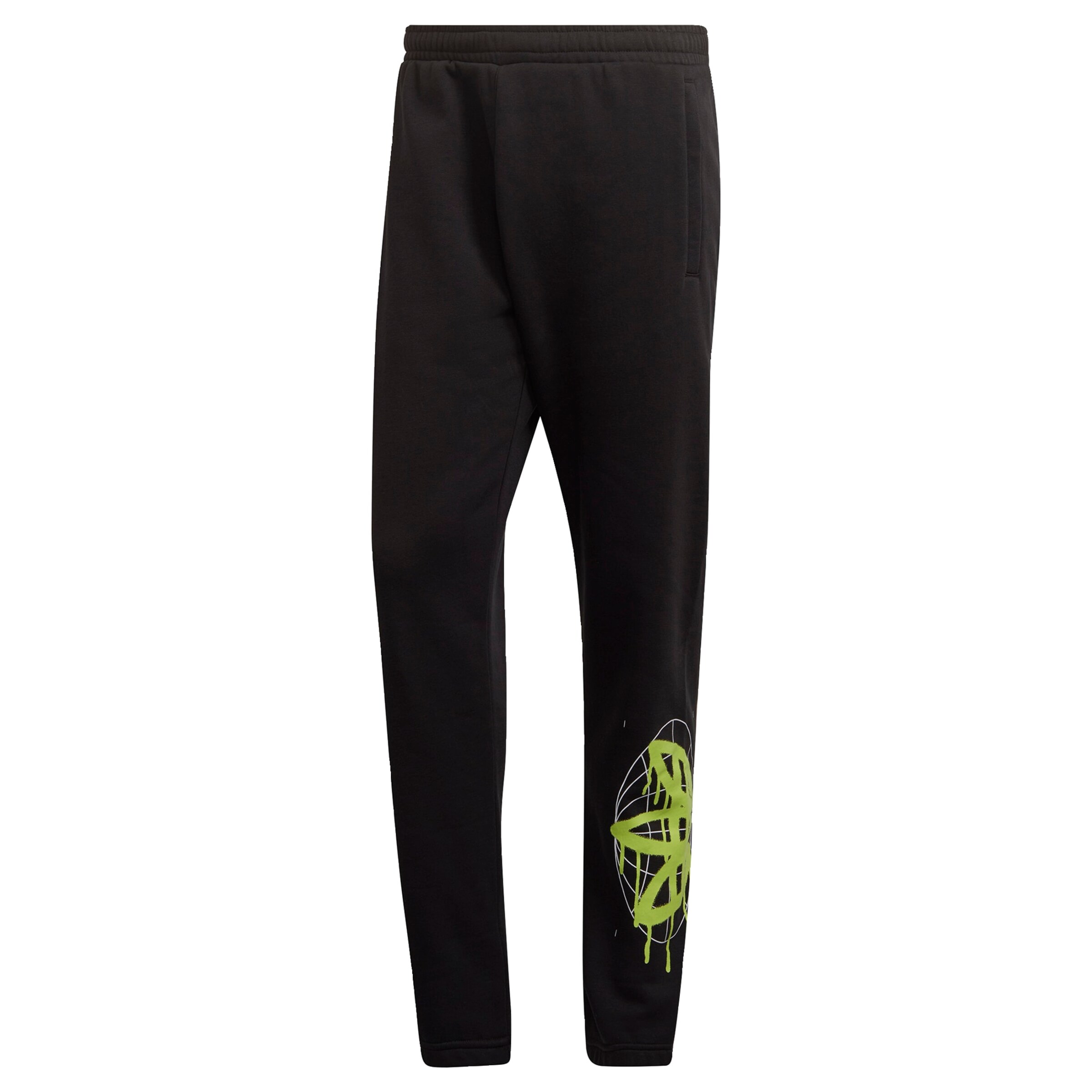 ADIDAS ORIGINALS Zúžený strih Nohavice 'Graphics Behind the Trefoil' - Čierna