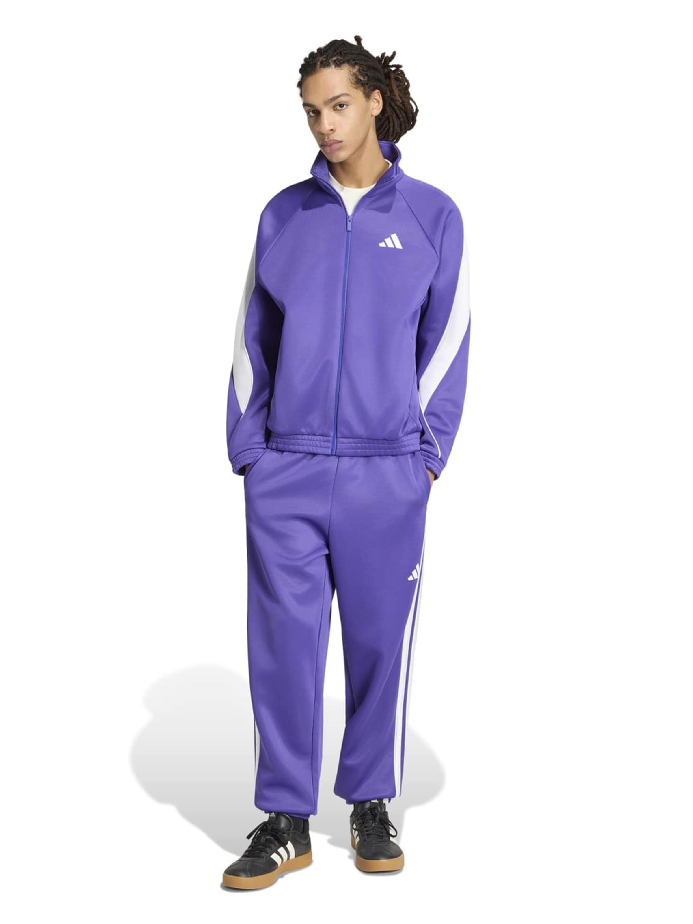 ADIDAS SPORTSWEAR - Casaco de treino em moletão 'STADIUM' em roxo