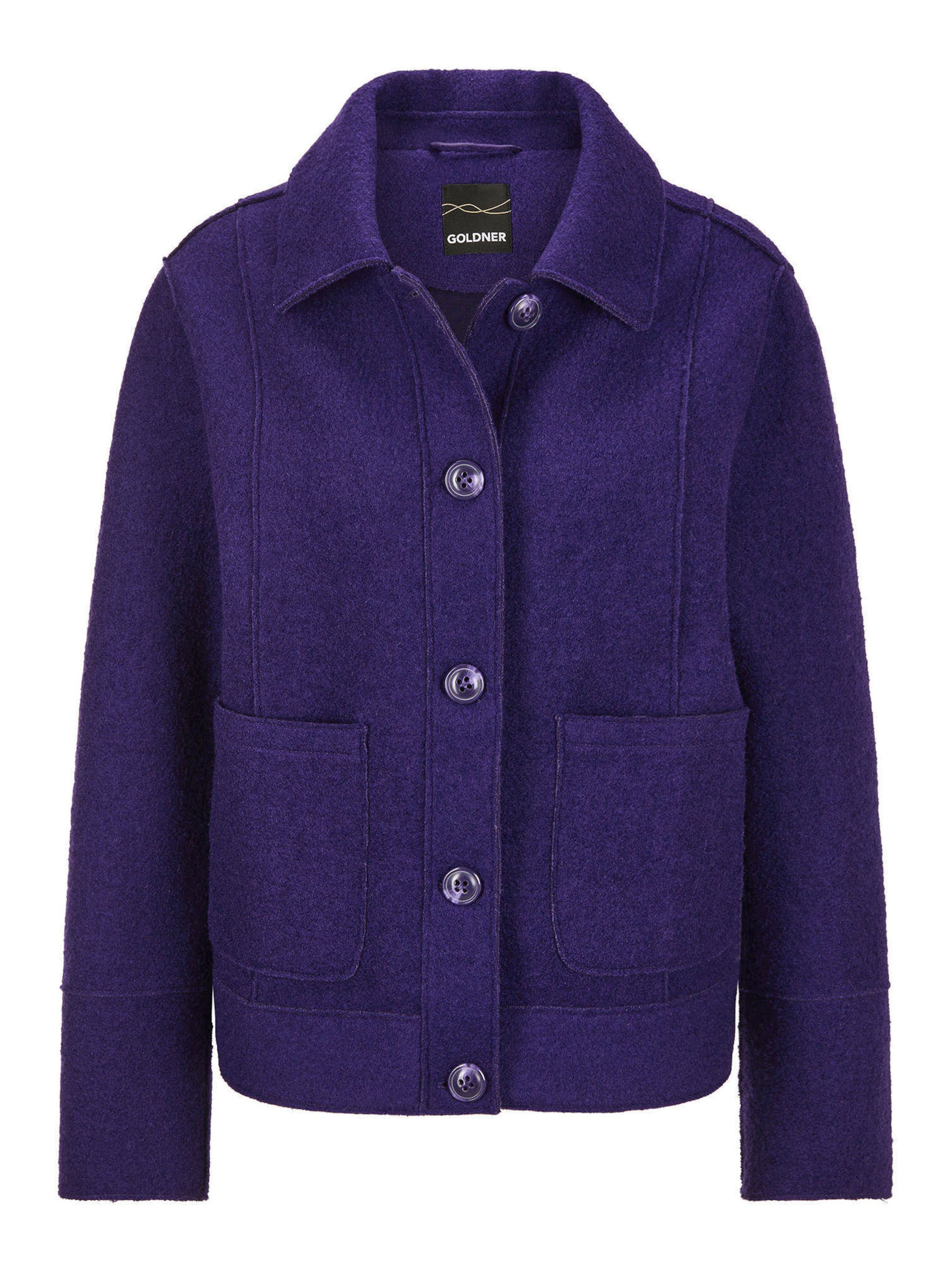 Veste mi-saison Goldner en violet : devant
